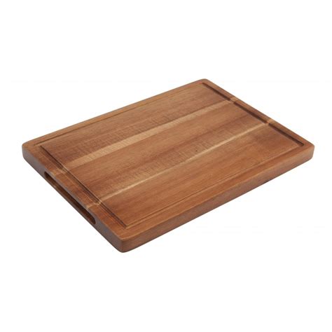 Genware Acacia Wood Serving Board 28cm X 20cm Crosbys