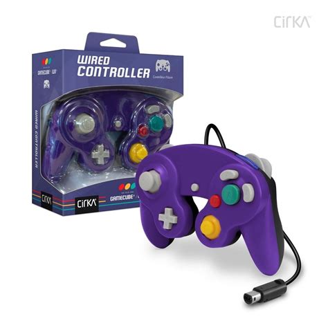 Mando Compatible Gamecube Wii Morado Negro