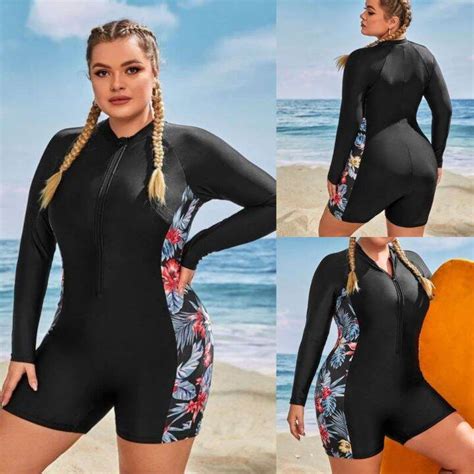 Lora Plus Size Rash Guard Nylon Spandex Fit Up To Xl Lazada Ph