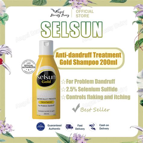 Selsun Gold Dandruff Medicated Shampoo Treatment Anti Dandruff