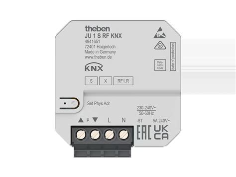 JU 1 S RF KNX Aktor Inbyggd KNX Theben