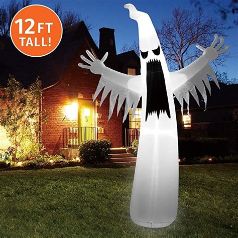 Joiedomi Ft Halloween Inflatable Towering Terrible Spooky Ghost With