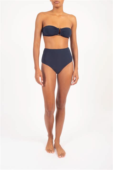 Tortoise Bandeau Bikini Top Anemos