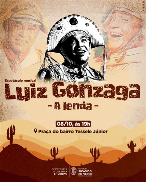 Espetáculo musical Luiz Gonzaga A lenda acontece neste sábado 08