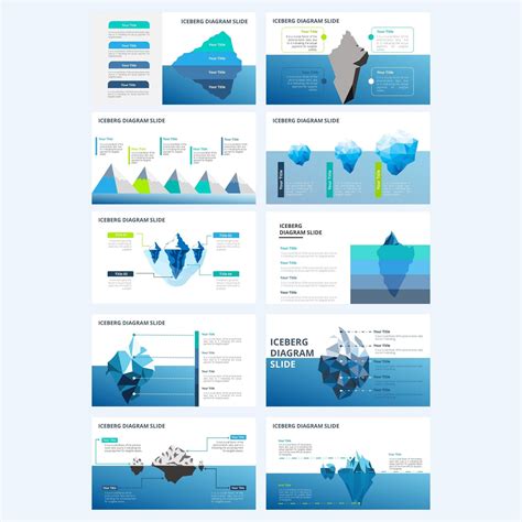 Iceberg Charts Powerpoint Fully Editable Templates Iceberg Powerpoint