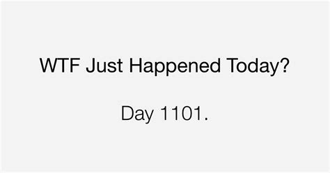 Day 1101 The Nominee What The Fuck Just Happened Today