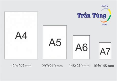 Khổ Giấy A4 được Tính Kích Thước Theo đơn Vị Mm - In Ấn Trần Tùng