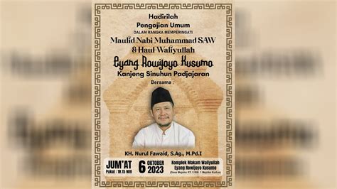 Live Maulid Nabi Muhammad Saw Haul Eyang Rowijoyo Kusumo Kanjeng