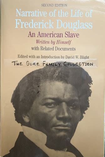 Narrative Of The Life Of Frederick Douglass An American Slave Written By Himself With Related