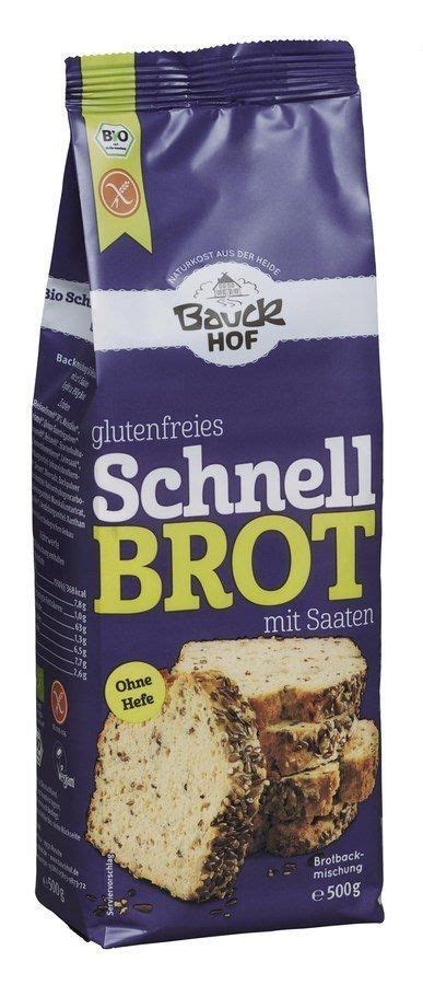 Bauckhof Schnellbrot Dunkel Glutenfrei Bio G