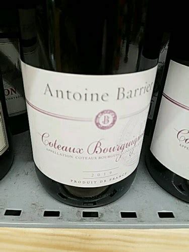 2019 Antoine Barrier Coteaux Bourguignon Vivino US