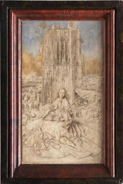 Saint Barbara By Van Eyck In New York Flemish Primitives