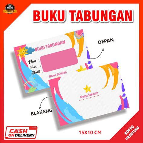 Jual Buku Tabungan Custom Sekolah Arisan Hari Raya Dll Shopee