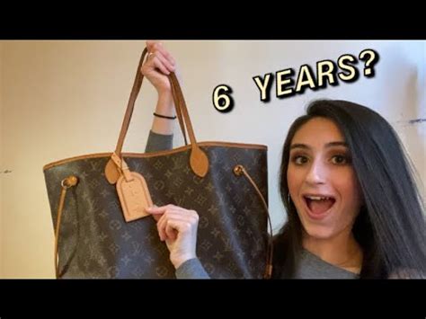 Six Year Wear Tear Louis Vuitton Neverfull Mm Review Youtube