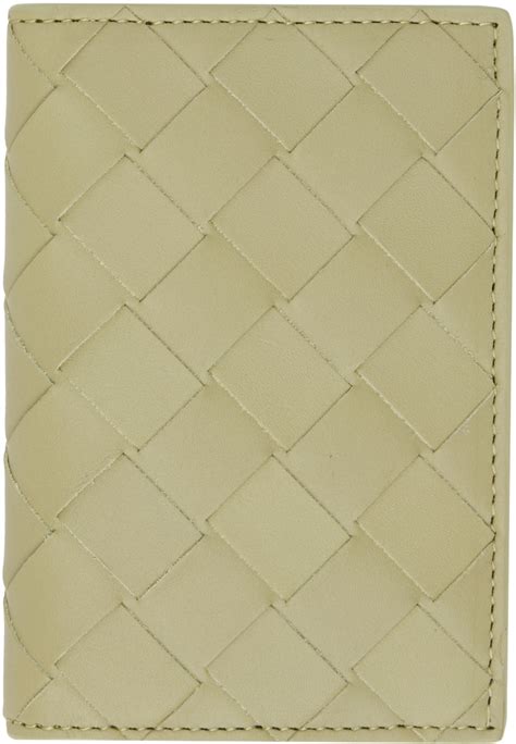 Bottega Veneta Taupe Intrecciato Flap Card Holder Ssense