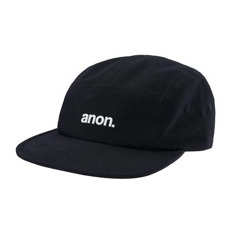 Anon 5 Panel Hat Black Boardworld Store