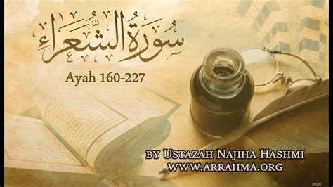 Live Tafsir Of Surah Al Shuraa Ayah 160 227 By Ustazah Najiha Hashmi