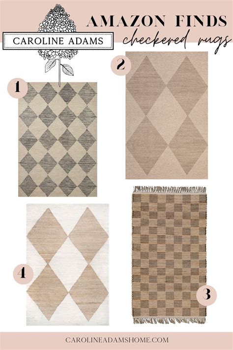 Amazon Finds Checkered Rugs Checkered Rug Diamond Rugs Amazon Home