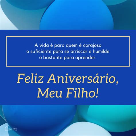 Mensagem De Feliz De Anivers Rio Para Filho Frases E Imagens Canva