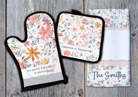 3 Kitchen Designs Towel Hot Pad Holder Oven Mitt Designs 3 Files Floral Flowers