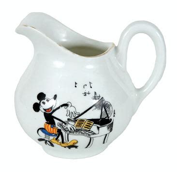 Hake S MICKEY MOUSE RARE CHINA CREAMER FROM THE 1932 BAVARIAN SERIES