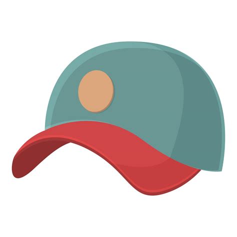 Fabric Cap Icon Cartoon Vector Baseball Hat Vector Art At