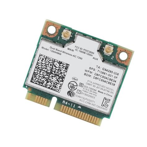 Carte Sans Fil Double Bande Carte Wifi Avec Interface Half Mini Pci E