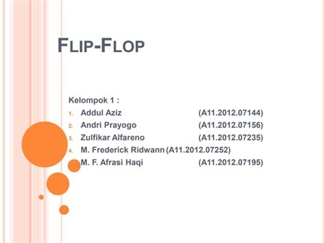 Flip Flopkelompokone2ppt Free Download