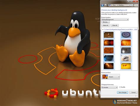 Download Ubuntu Linux Windows 7 Theme 100