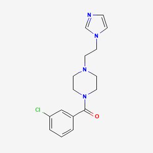 H Imidazol Yl Ethyl Piperazin Yl Chlorophenyl Methanone