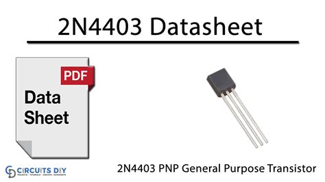 2N4403 PNP General Purpose Transistor Datasheet