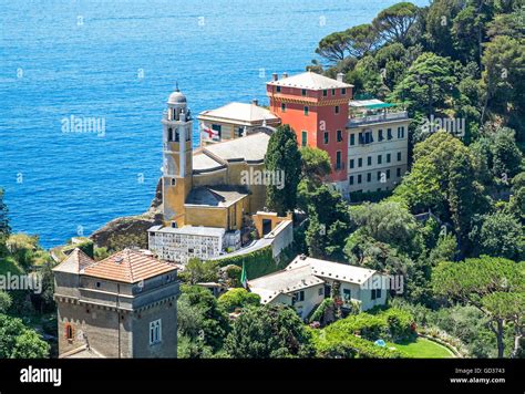 Church St George Portofino Liguria Italy Hi Res Stock Photography And