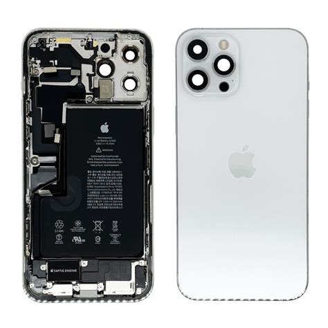 Châssis Complet iPhone 12 Pro Blanc Connecteur de Charge Batterie