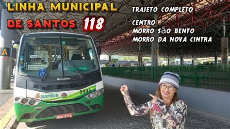 LINHA De ONIBUS MUNICIPAL DE SANTOS 118 ACOMPANHE O TRAJETO COMPLETO