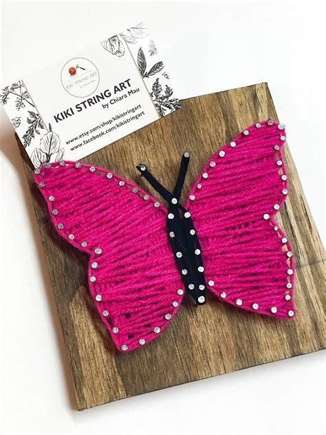 String Art Butterfly Template DIY String Art Butterfly - Etsy