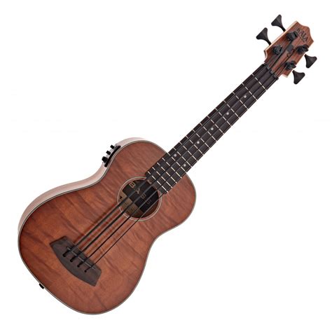 Kala Fretted U Bass Electro Acoustic Ukulele Exotic Mahogany Nearly