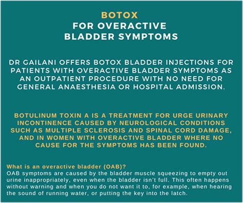 BOTOX FOR OVERACTIVE BLADDER SYMPTOMS