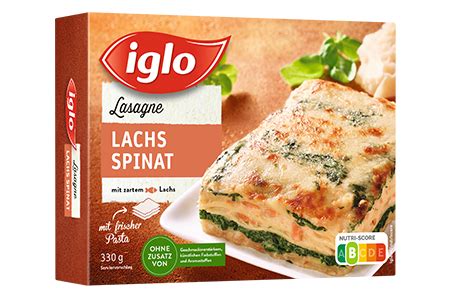 Lachs Spinat Lasagne Iglo