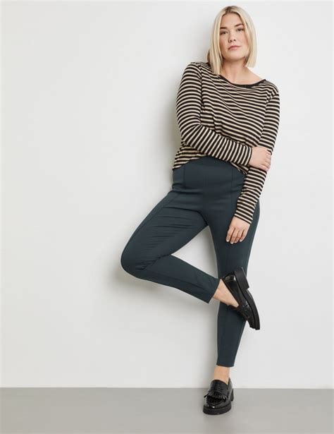 Leggings Made Of Interlock Jersey In Black GERRY WEBER