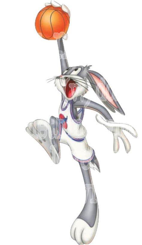 Bugs Bunny Basketball Space Jam Png Jpeg Etsy