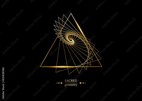 Triangles According To Fibonacci Series And Golden Ratio Sequence Golden Section Divine