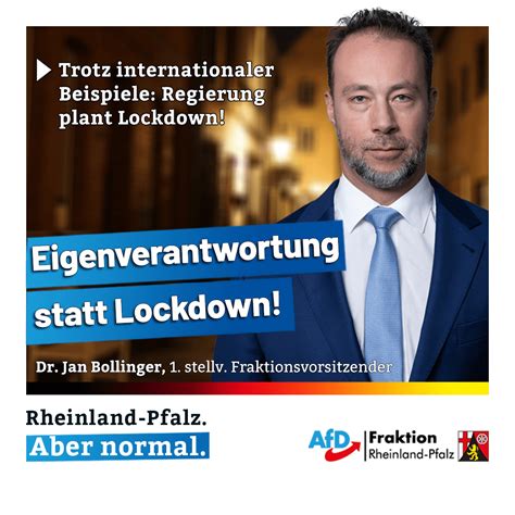 Dr Jan Bollinger Afd Kritisiert Lockdownpl Ne Der Regierung