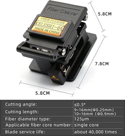 Fiber Cleaver FTTH Fiber Optic Tools High Precision 6C Cable Cutting