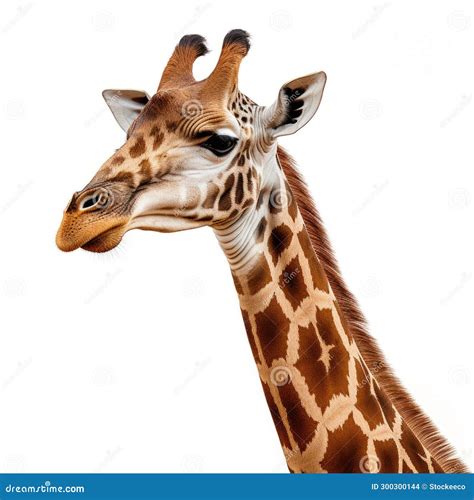 Hyperrealistic Illustration Of A Same Species Giraffe With Highly