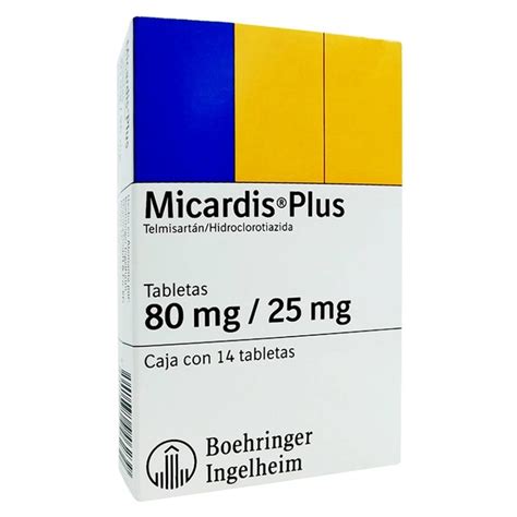 Micardis Plus Mg Mg Tabletas Pzas Walmart