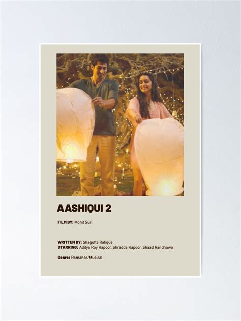 "Aashiqui 2 - minimalist movie poster " Poster by BollywoodAI | Redbubble