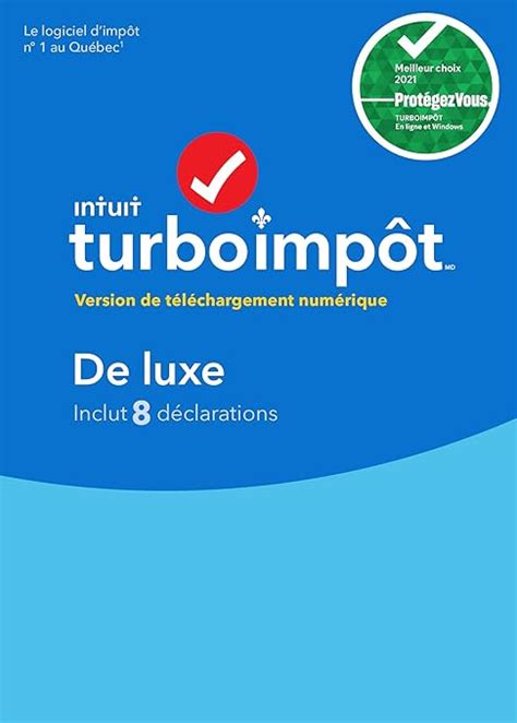 TurboImpôt De luxe 2021 Téléchargement PC Amazon ca Software