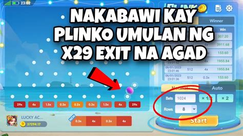 Kabibe Game Nakabawi Kay Plinko Umulan Ng X Exit Na Agad Plinko