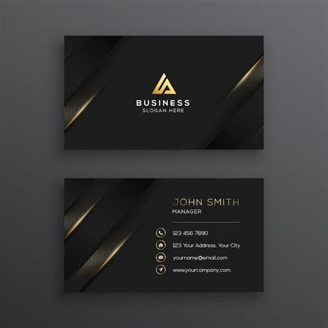 Black Gold Business Card Psd Free Deals Dakora Co