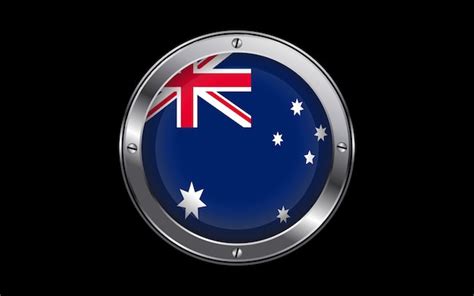 Premium Vector | Australia flag in 3d vector